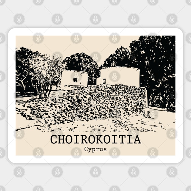 Choirokoitia - Cyprus Magnet by Lakeric